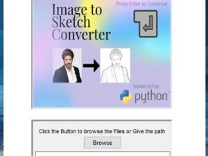 Buy Python Projects Online- convert image into sketch