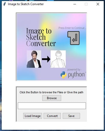 Buy Python Projects Online- convert image into sketch