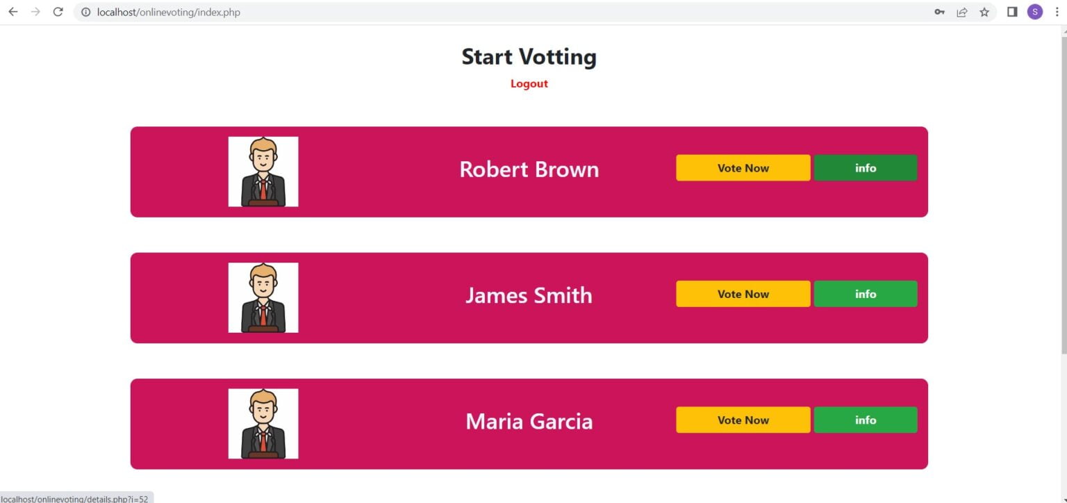 PHP Project – Online Voting System (For Schools & University ...